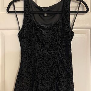 White House Black Market Black Velvet Camisole